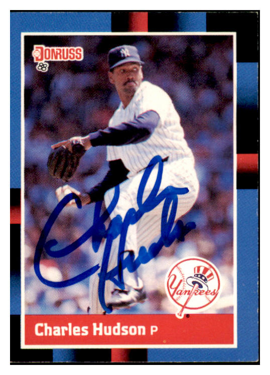 1988 Donruss #374 Charles Hudson Yankees Signed Autographed 531890