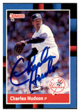 1988 Donruss #374 Charles Hudson Yankees Signed Autographed 531890
