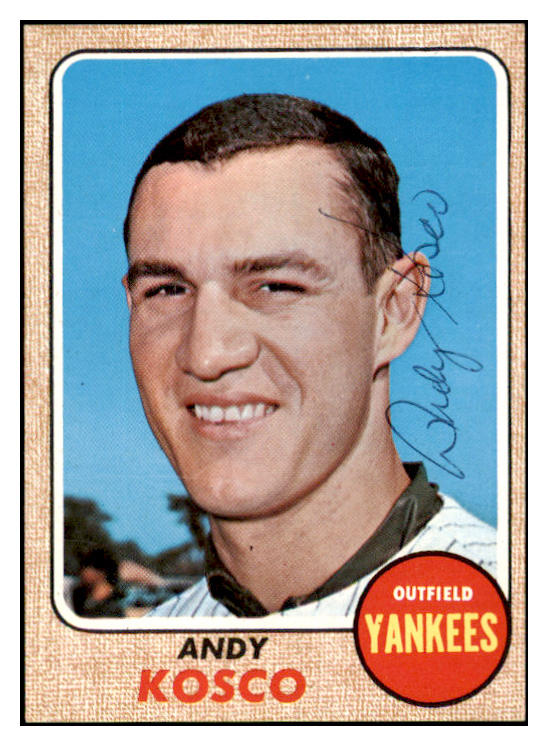 1968 Topps #524 Andy Kosco Yankees Signed Autographed 531895