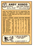 1968 Topps #524 Andy Kosco Yankees Signed Autographed 531895