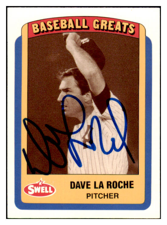 1990 Swell #108 Dave Laroche Yankees Signed Autographed 531897
