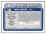 1990 Swell #108 Dave Laroche Yankees Signed Autographed 531897
