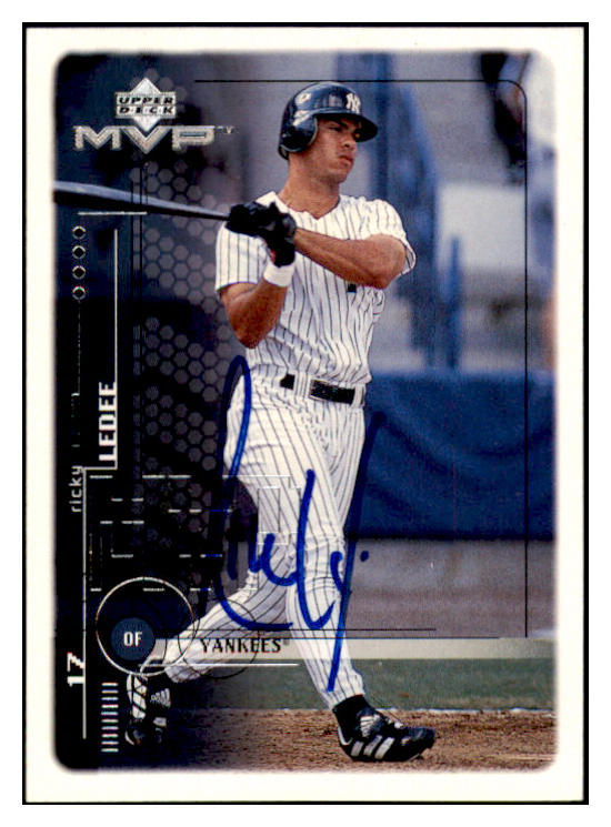 1999 Upper Deck #147 Ricky Ledee Yankees Signed Autographed 531899