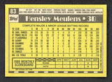 1990 Topps #083 Hensley Muelens Yankees Signed Autographed 531901