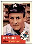 1953 Topps Archives #035 Irv Noren Yankees Signed Autographed 531908