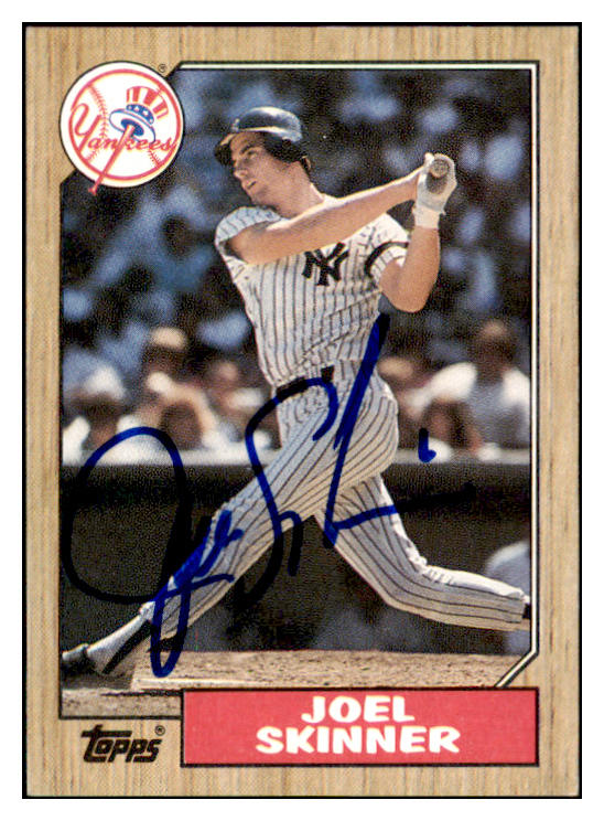 1987 Topps #626 Joel Skinner Yankees Signed Autographed 531913