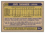 1987 Topps #626 Joel Skinner Yankees Signed Autographed 531913