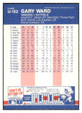 1987 Fleer Update #122 Gary Ward Yankees Signed Autographed 531920