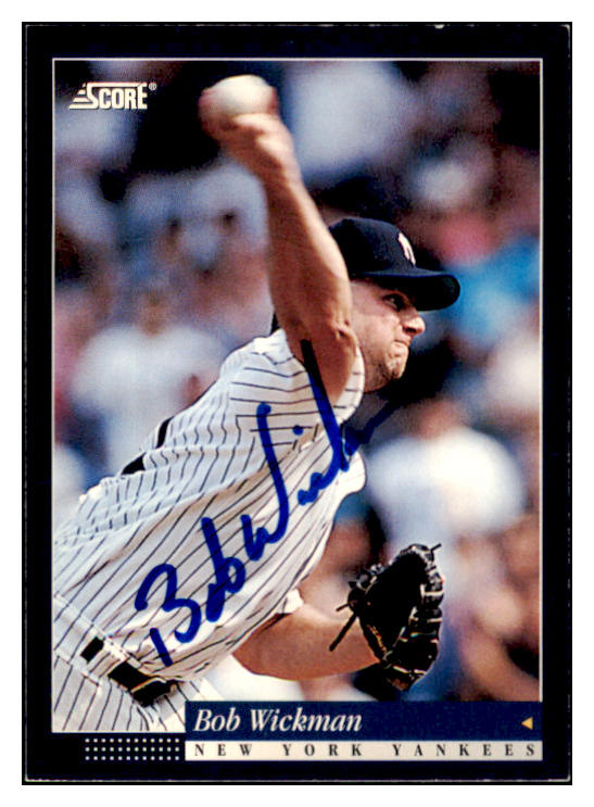 1994 Score #147 Bob Wickman Yankees Signed Autographed 531921