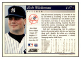 1994 Score #147 Bob Wickman Yankees Signed Autographed 531921