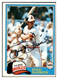 1981 Topps #188 Doug Decinces Orioles Signed Autographed 531941