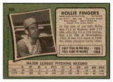 1971 Topps #384 Rollie Fingers A's Signed Autographed 531947