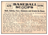 1961 Nu Card Scoops #479 Carl Hubbell Giants Signed Autographed 531954