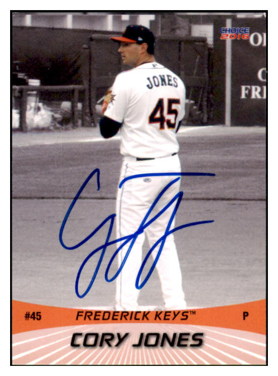 2016 Choice #045 Cory Jones Orioles Signed Autographed 531957