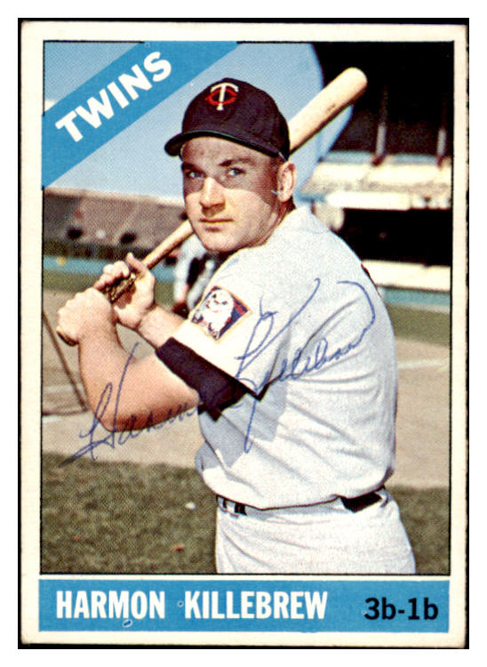 1966 Topps #120 Harmon Killebrew Twins Signed Autographed 531961