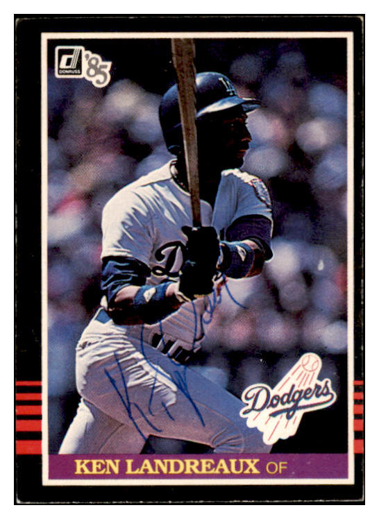1985 Donruss #494 Ken Landreaux Dodgers Signed Autographed 531967