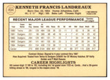 1985 Donruss #494 Ken Landreaux Dodgers Signed Autographed 531967
