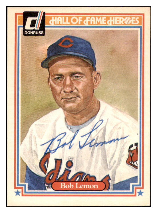 1983 Donruss Heroes #030 Bob Lemon Indians Signed Autographed 531971