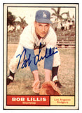 1961 Topps #038 Bob Lillis Dodgers Signed Autographed 531973