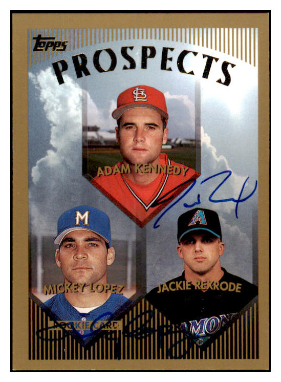 1998 Topps #433 Mickey Lopez Jackie Rexrode Signed Autographed 531977