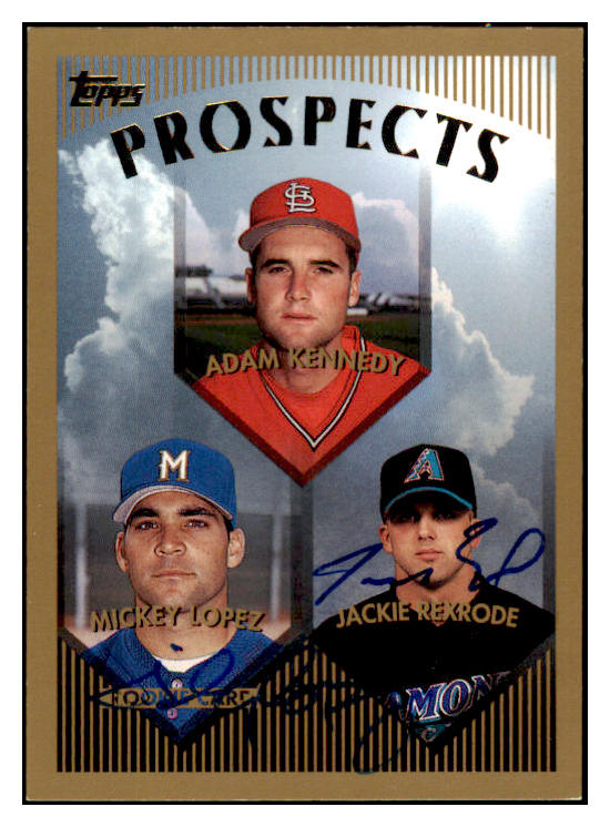 1998 Topps #433 Mickey Lopez Jackie Rexrode Signed Autographed 531980
