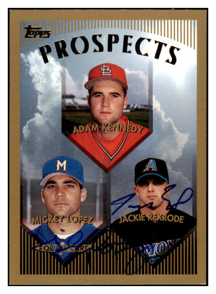1998 Topps #433 Mickey Lopez Jackie Rexrode Signed Autographed 531980