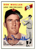1954 Topps Archives #042 Don Mueller Giants Signed Autographed 531989
