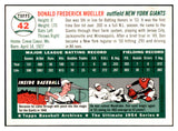 1954 Topps Archives #042 Don Mueller Giants Signed Autographed 531989