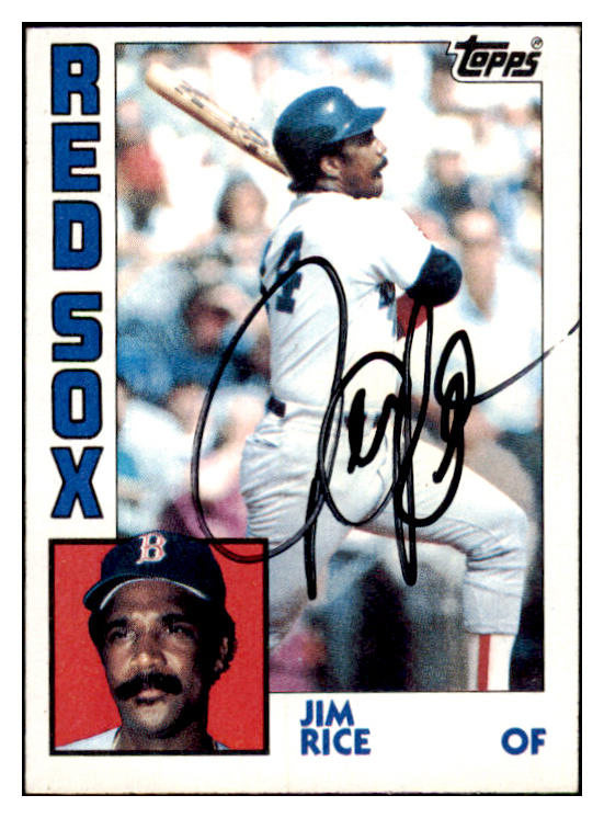 1984 Topps #550 Jim Rice Red Sox Signed Autographed 531996