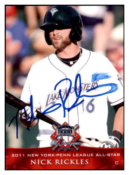 2011 Grandstand Nick Rickles A's Signed Autographed 531997