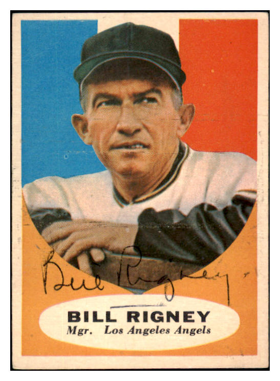 1961 Topps #225 Bill Rigney Angels Signed Autographed 531998