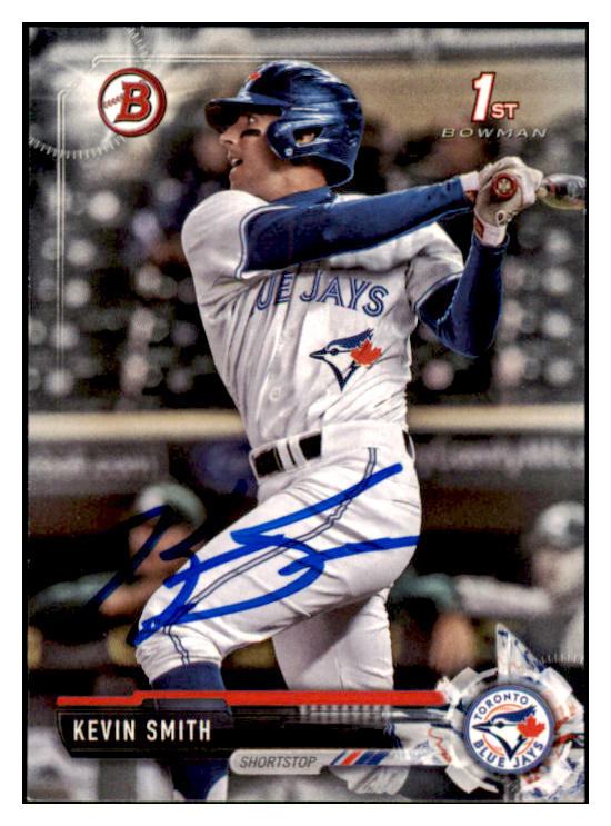 2017 Bowman Draft #BD192 Kevin Smith Blue Jays Signed Autographed 532006