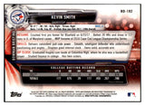 2017 Bowman Draft #BD192 Kevin Smith Blue Jays Signed Autographed 532006