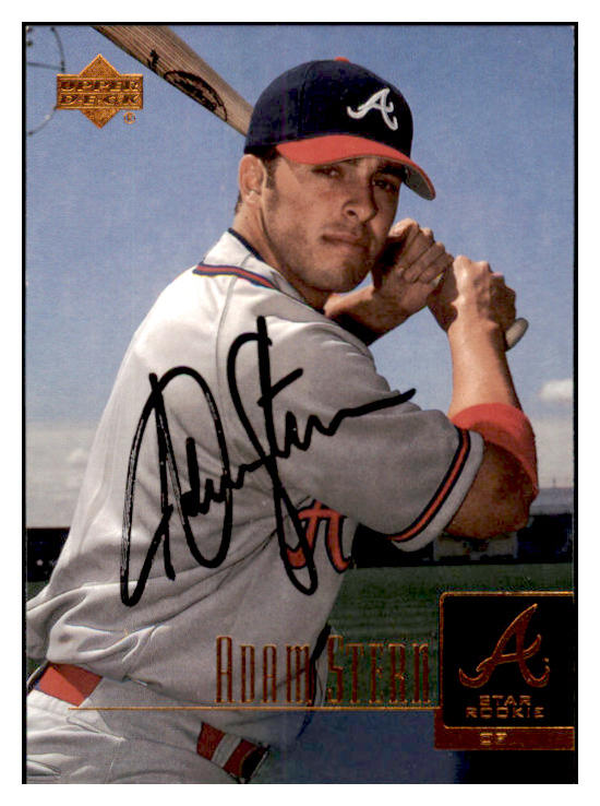 2001 Upper Deck #018 Adam Stern Braves Signed Autographed 532010