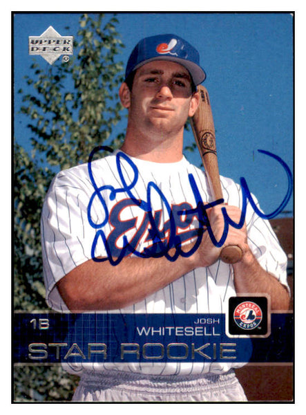2003 Upper Deck #080 Josh Whitesell Expos Signed Autographed 532017
