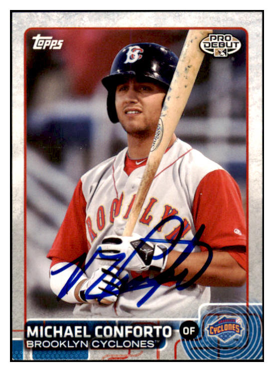 2015 Topps Debut #062 Michael Conforto Mets Signed Autographed 532022