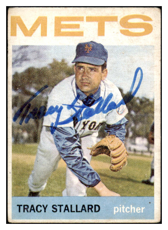 1964 Topps #176 Tracy Stallard Mets Signed Autographed 532023