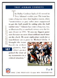 1992 Proline #007 Troy Aikman Cowboys Signed Autographed 532025