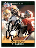 1990 Pro Set #502 Alan Veingrad Packers Signed Autographed 532028