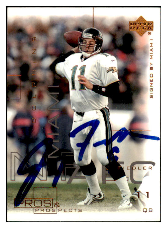 2000 Upper Deck #044 Jay Fiedler Dolphins Signed Autographed 532030
