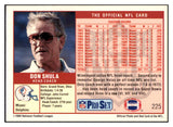 1989 Pro Set #225 Don Shula Dolphins Signed Autographed 532033