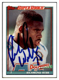 1991 Topps #117 Richmond Webb Dolphins Signed Autographed 532035