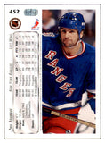 1992 Upper Deck #452 Phil Bourque Rangers Signed Autographed 532046