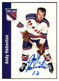 1956 Parkhurst Reprint #097 Andy Hebenton Rangers Signed Autographed 532048