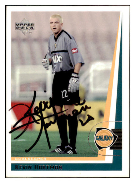 1999 Upper Deck #009 Kevin Hartman Galaxy Signed Autographed 532050