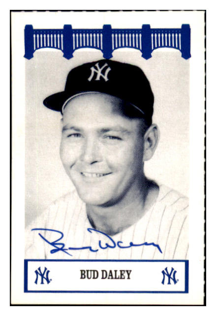 1992 Wiz Bud Daley Yankees Signed Autographed 532053