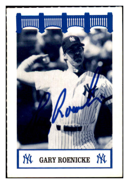 1992 Wiz Gary Roenicke Yankees Signed Autographed 532057