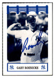 1992 Wiz Gary Roenicke Yankees Signed Autographed 532057