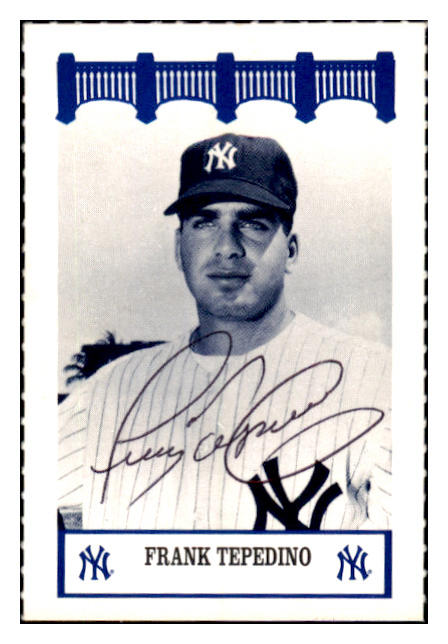 1992 Wiz Frank Tepedino Yankees Signed Autographed 532061