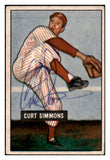 1951 Bowman #111 Curt Simmons Phillies Signed Autographed 532067